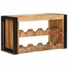 vidaXL Wijnrek Bruin 80 x 45 x 33 cm Massief Ruw Mango Hout