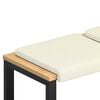 vidaXL Bankkussen 2 pcs corduroy Cr&egrave;mekleurig Diepte 35 cm