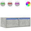 vidaXL Tv-meubel met LED-verlichting 75x35,5x25 cm betongrijs