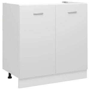 vidaXL Wastafelonderkast Lyon 80x46x81,5 cm bewerkt hout wit