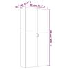 vidaXL Schoenenkast 80x35,5x180 cm bewerkt hout bruin eikenkleur