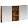 vidaXL Badkamerkastenset 3 st 140 x 14,5 x 70 cm Bewerkt hout