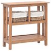 vidaXL Wandtafel 69x28x70 cm massief mahoniehout