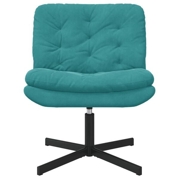 vidaXL Draaibare Relaxstoel Turquoise 63 x 75 x 76 cm Fluweel