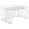 vidaXL Grasmaaieroverkapping met plantenbak 110x80x60cm staaldraad