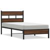 vidaXL Bedframe zonder matras bewerkt hout bruin eikenkleur 80x200 cm