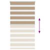 vidaXL Zebra Blind 75x150 cm stofbreedte 70,9 cm polyester zandbruin
