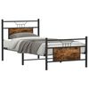 vidaXL Bedframe zonder matras hout gerookt eikenkleurig 90x200 cm
