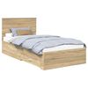 vidaXL Bedframe met lade Sonoma Eiken 100 x 200 cm Bewerkt hout