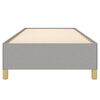 vidaXL Bedframe zonder matras 90x190 cm stof lichtgrijs