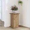 vidaXL Plantenstandaard 33x33x60 cm bewerkt hout artisanaal eiken