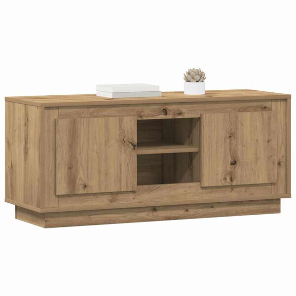 vidaXL TV-kast Artisan Eiken 102 x 35 x 45 cm Bewerkt hout