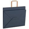 vidaXL Papieren zakken 50 st met hengsels 32x22x24 cm blauw