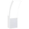 vidaXL Buitenwandlamp LED gegoten aluminium wit