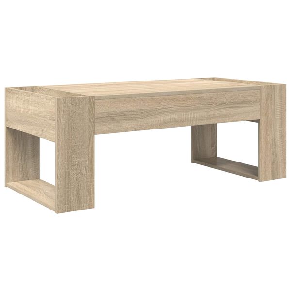 vidaXL Salontafel Sonoma Eiken 110 x 50 x 41 cm Bewerkt hout