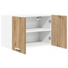 vidaXL Hangkast 2 pcs Ambachtelijke Eik en Wit 60 x 31 x 40 cm