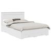 vidaXL Bedframe met lade met hoofdeinde Wit 150 x 200 cm Bewerkt hout