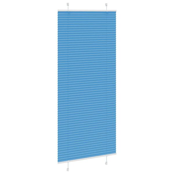 vidaXL Pliss&eacute; rolgordijn 90x200 cm stofbreedte 89,4 cm polyester blauw