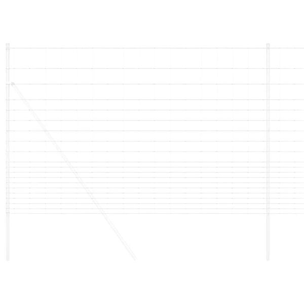 vidaXL Weidehekwerk Grijs 1.6 x 10 m Staal