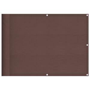vidaXL Balkonscherm 75x800 cm 100% oxford polyester bruin