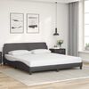 vidaXL Bedframe "Dover" kunstleer grijs 180x200 cm