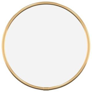 vidaXL Wandspiegel rond &Oslash;20 cm goudkleurig