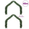 vidaXL Kerstkrans met 600 LED 2 pcs Groen PVC