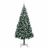 vidaXL Kunstkerstboom Groen 240 cm PVC en Staal en Kunststof