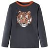 vidaXL Kindershirt met lange mouwen 92 antracietkleurig