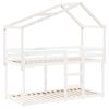 vidaXL Kinderbedhuisje 213x95,5x144,5 cm massief grenenhout wit