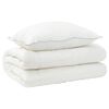 vidaXL Dekbed en Kussen Set 2 st 140x200 cm 4 seizoenen 300 GSM Wol