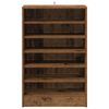 vidaXL Schoenenkast 60x35x92 cm bewerkt hout oud houtkleurig