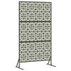 vidaXL Privacyscherm Olijfgroen Staal