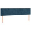 vidaXL Ottoman bed met matrassen 160x200cm fluweel donkerblauw