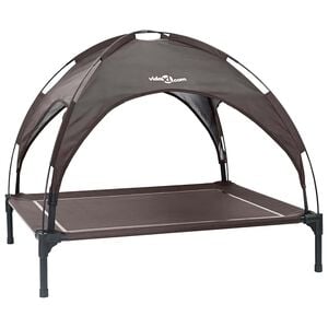 vidaXL Hondenbed 90 x 81 x 80,5 cm Staal Bruin