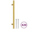 vidaXL Handvatten 20 st 160 mm roestvrij staal goudkleurig