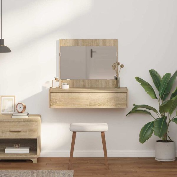 vidaXL Plafondtafel met lade Bruin 83 x 40 x 70 cm Bewerkt hout