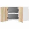 vidaXL Hangkast Sonoma Eik en Wit 57 x 57 x 40 cm Bewerkt hout