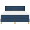 vidaXL Boxspringbed met matras Blauw 190 x 140 cm Polyester