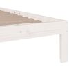 vidaXL Bedframe massief hout wit 90x190 cm