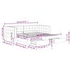 vidaXL Slaapbank onderschuifbed lades 100x200 cm fluweel donkergroen