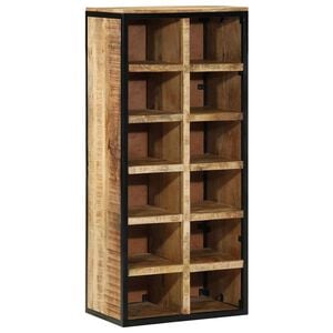vidaXL Schoenenkast 50 x 30 x 110 cm Massief Mango Hout Bruin