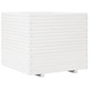 vidaXL Plantenbak 80x80x72 cm massief grenenhout wit