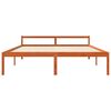 vidaXL Bedframe Wasbruin 200 x 200 cm Massief grenenhout