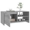 vidaXL Salontafel 102x50x45 cm bewerkt hout grijs sonoma eikenkleurig
