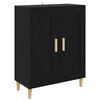vidaXL Dressoir Zwart eiken 69,5 x 34 x 90 cm Bewerkt hout