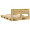 vidaXL Bedframe hoofdeinde zonder matras 150x200 cm massief hout eiken