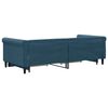 vidaXL Slaapbank met onderschuifbed en lades 90x200 cm fluweel blauw