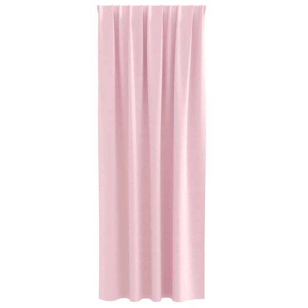 vidaXL Zwart-out Gordijnen met Ringen 2 pcs Babyroze 225 x 140 cm