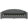vidaXL Slaapbank met matras 90x190 cm stof donkergrijs